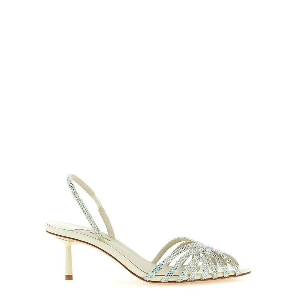 LE SILLA Bicolor Goatskin Stiletto Heel Women's Sandals